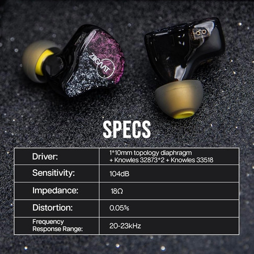 Linsoul Ziigaat Odyssey Audifonos In-ear Monitor Negro