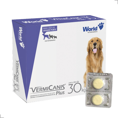 Vermicanis Plus 40 Kg Vermicanis 30-60kg 2cp
