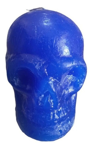 Craneo Veladora Grande- Azul + Polvo Esoterico