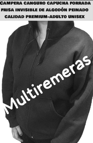 Buzo Camperita Hoodie Con Capucha Slim Fit