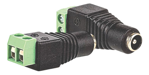 Conector Plug Adaptador P4 2.1 Mm Fêmea Com Borne J4 Cftv