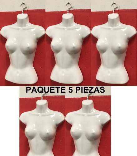 Maniqui Busto Blusa Dama Plastico Flexible Exhibidor
