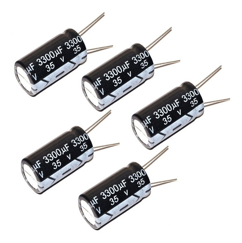 Condensador 3300uf 35 Volt Set Por 5 Pcs Filtro, Capacitor