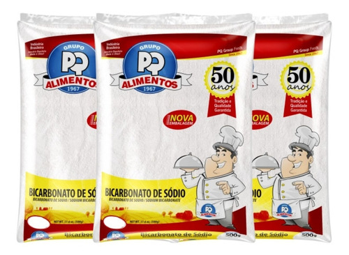 Bicarbonato De Sodio 1kg Pq Alimentos Culinaria E Limpeza