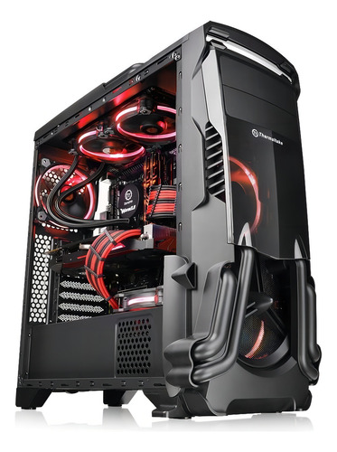 Thermaltake Versa N24 Black Atx Mid Tower Gaming Carcasa Par