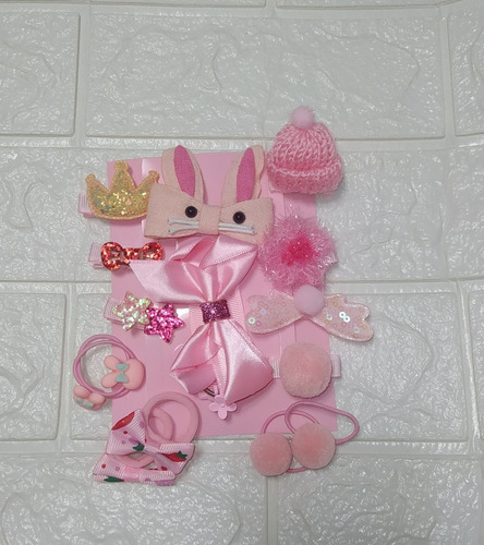 Set De Accesorios Para Bebés Niñas Ganchitos Cabello Kawaii