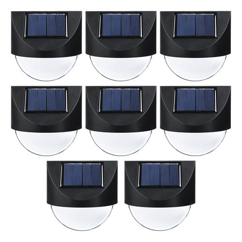 Luces Solares Para Valla, Paquete De 8 Led Solares Impermeab