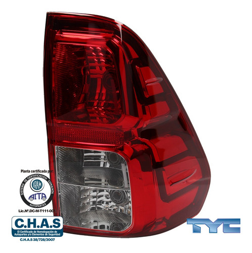 Imagen 2 de 10 de Faro Trasero Tipo Koito Derecho Toyota Hilux 16/19