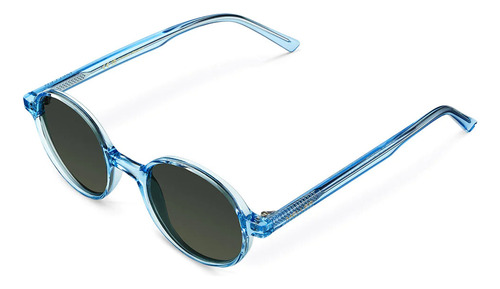 Lentes De Sol Meller - Kribi Azure Olive Lente Negro Varilla Azul Armazón Azul
