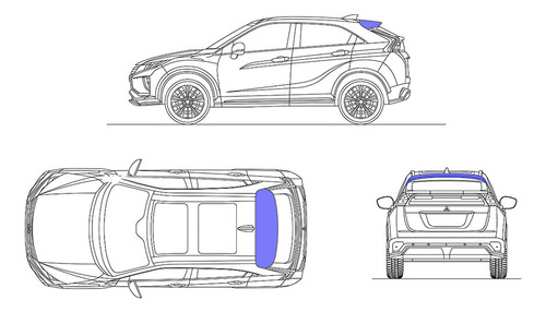 Aerofolio Tampa Traseira Eclipse Cross 2019 - 2022 Original