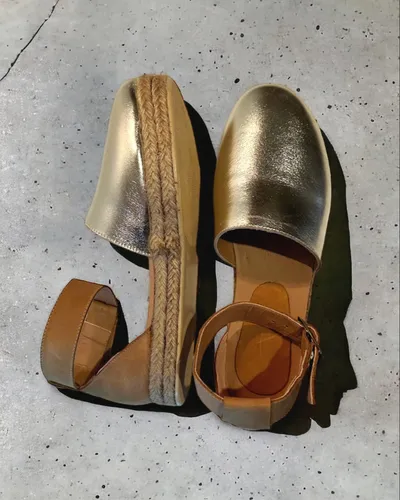 Sandalia Yute Bajo Moda Mujer Cuero Art Isabel