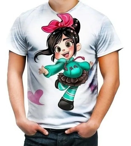 Camiseta Camisa Vanellope Von Schweetz Detona Ralph Art Hd