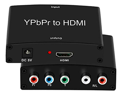 Convertidor De Componentes A Hdmi, Adaptador Portta Ypbpr A