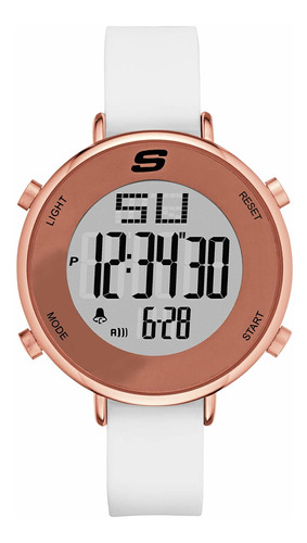 Reloj Mujer Skechers Sr6066 Cuarzo 40mm Pulso En Silicona