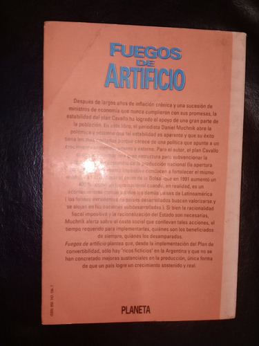 Fuegos De Artificio Plan Convertibilidad Daniel Muchnik