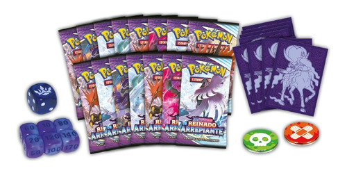 Imagem 3 de 4 de Card Game Pokémon Box Treinador Avançado Calyrex Espectral
