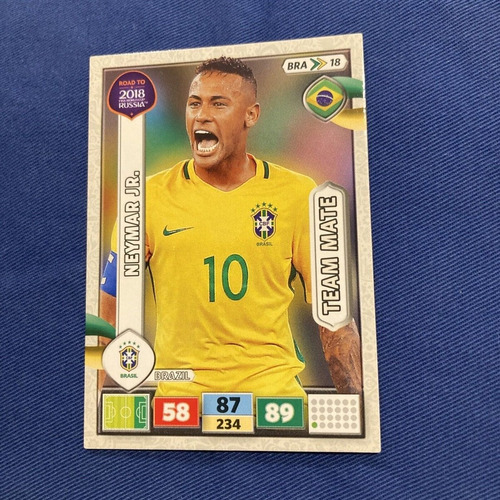 Carta Adrenalyn Road To Russia - Neymar Jr Team Mate