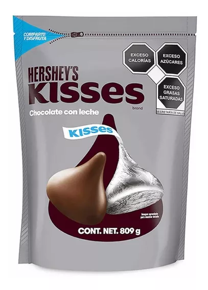 Chocolate Hershey's Kisses Con Leche 809 G