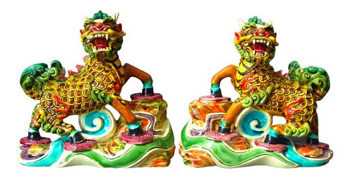 Pareja De Chi-lin Feng Shui (proteccion) 