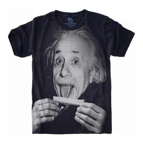 Camiseta Estilosa 3d Fullprint -  Einstein Lingua