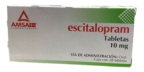 Escitalopram Amsa 10mg 28 Tabletas