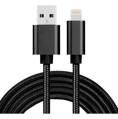 2m 3a 8 Pin To Usb Weave Charging Data Cable