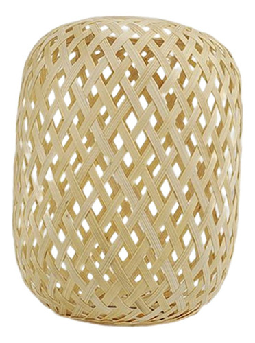 Abajur Tecido À Mão De Bambu Pingente De Teto Luz Capa