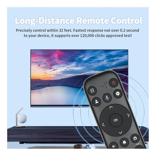 Control Remoto De Voz Rc813 Compatible Con Tcl Android Smart