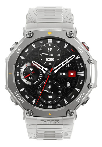 Reloj Smartwatch Amazfit T Rex 3 Bth Wifi Gps Amoled Gris Gris Silicona Gris Plateado