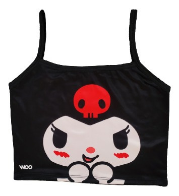 Top Kuromi Cara Sanrio Unisex 