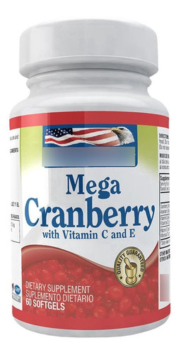 Mega  Cranberry Con Vitamina C & E  60 Softgels