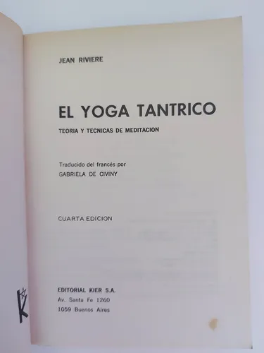 El Yoga Tántrico - Jean Riviére (Usado)