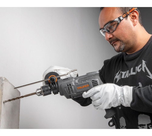 Imagen 6 de 9 de Combo Rotomartillo 700w C/brocas Lentes De Seg Truper 100292 Frecuencia 60 Hz Color Gris