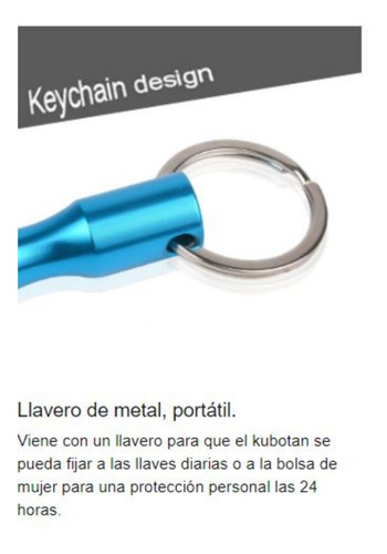 Imagen 7 de 10 de Llavero Kubotan Tofa Aluminio Defensa Personal Seguridad X 5