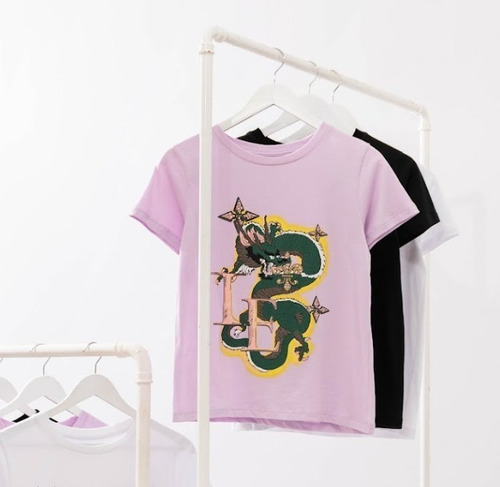 Remera Dragón Rosa
