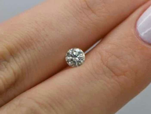 Diamante Lapidado Com 10 Pontos Cor H Branco