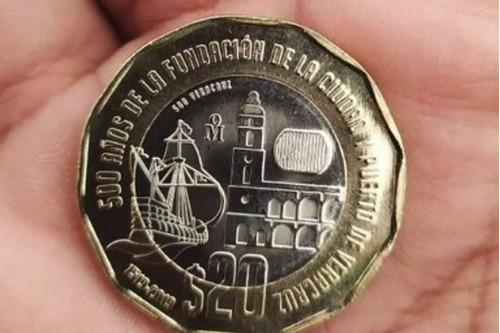 2 Monedas De La Conmemoración Del Estado De Veracruz.