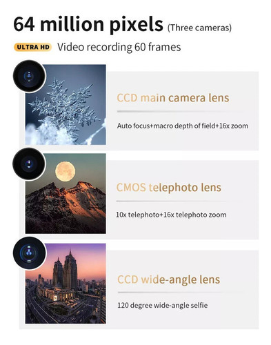 . 4k Ccd Cámara Digital 64 Mp Cámara De Vídeo Digital