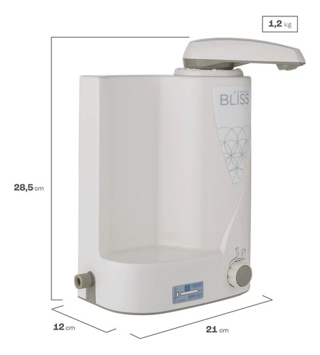 Purificador De Água Europa Natural Bliss Com Filtro Cor Branco