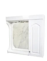 Comprar Botiquin Vidrio Espejo Baño Peinador Laqueado Blanco 50x50