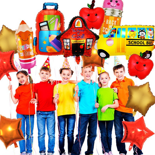 Kit Globos Regreso A Clases Back To School Decoracion Kinder