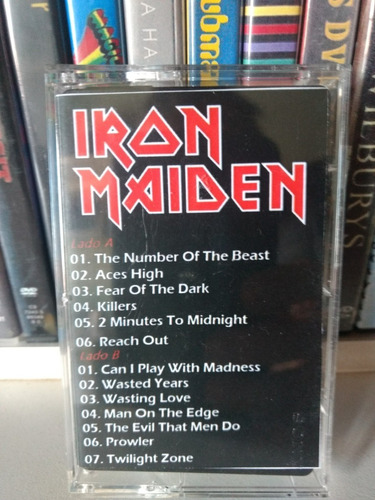 Fita K7 Gravada - Iron Maiden / Sony U X / 60 Minutos