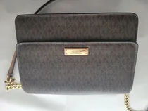 Comprar Bolsa  Mk Monograma Marron Usada Marrón Lisa Logo Marrón Oscuro