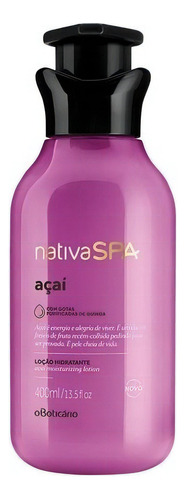  Nativa Spa Crema Hidratante Corporal Acaí O Boticario 400ml Tipo de envase Botella