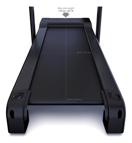Cinta de correr Domyos T900c, color negro, 220 V