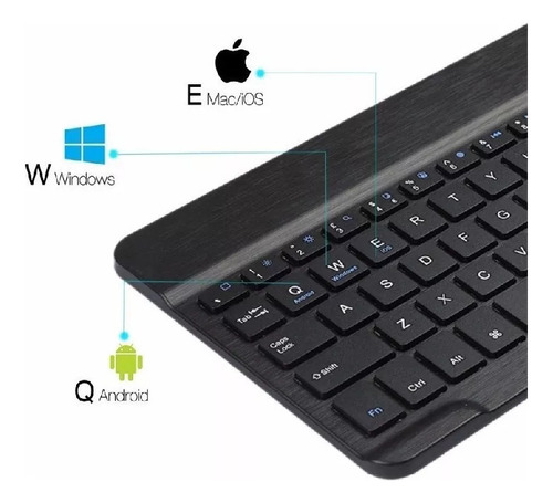 Funda+teclado Retroiluminado Para Galaxy Tab A 8.0 Sm-p200