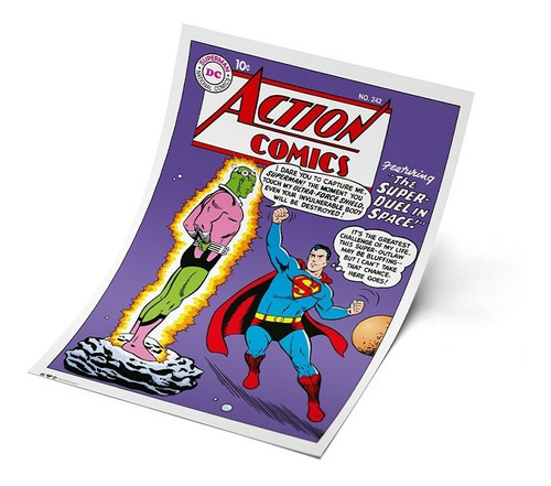 Poster Super Man Escenas Action Comics Varios Modelos 