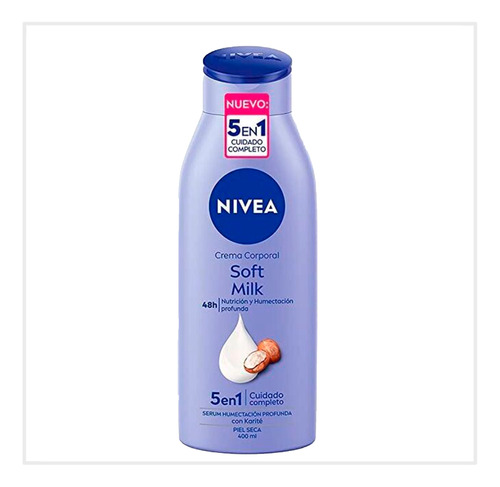 Crema Corporal Body Soft Milk 48 Horas 400ml Nivea