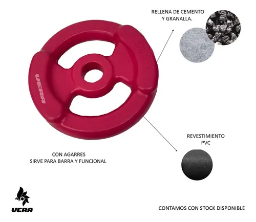 Disco De Pvc 10kg con Agarre