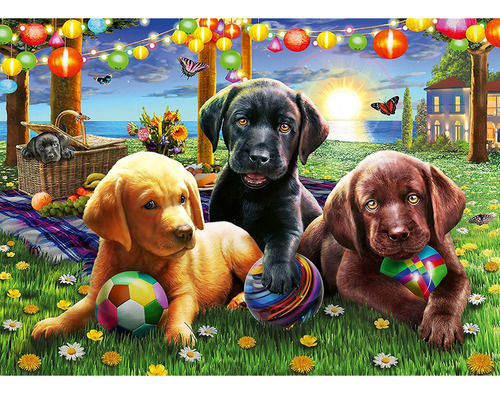 Rompecabezas Picnic De Cachorros 100 Pzas Ravensburger